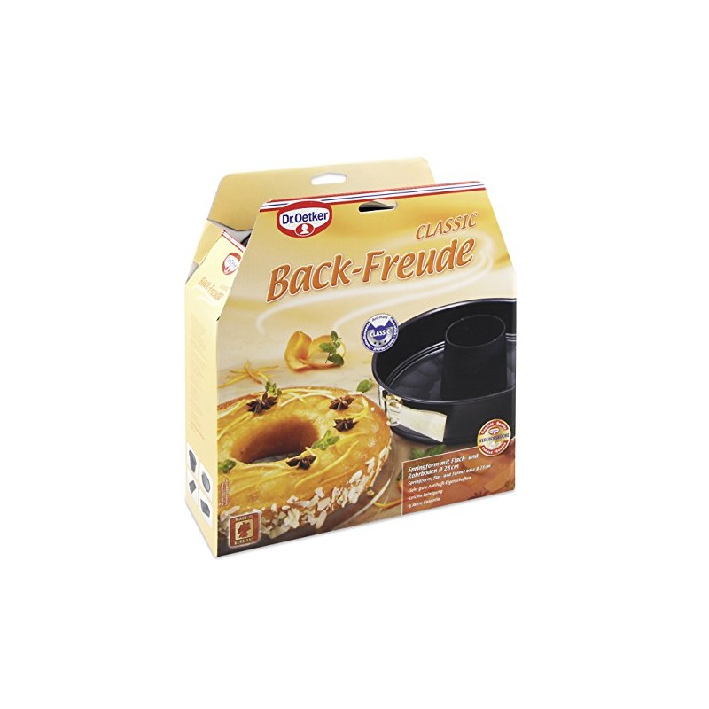 Dr.Oetker Springform Back-Freude with Flat-and Tubular Base Ø28 cm in
