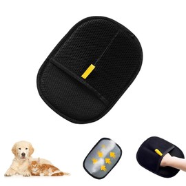 Babigo Pet Hair Removal Glove for Cats or Dogs,Reusable Double Sided Electrostatic Pet Hair Remover,Antistatic Hair Removal on Sofa and Clothes,Double-Sided Grooming Glove for Pet Hair (2 Piece)