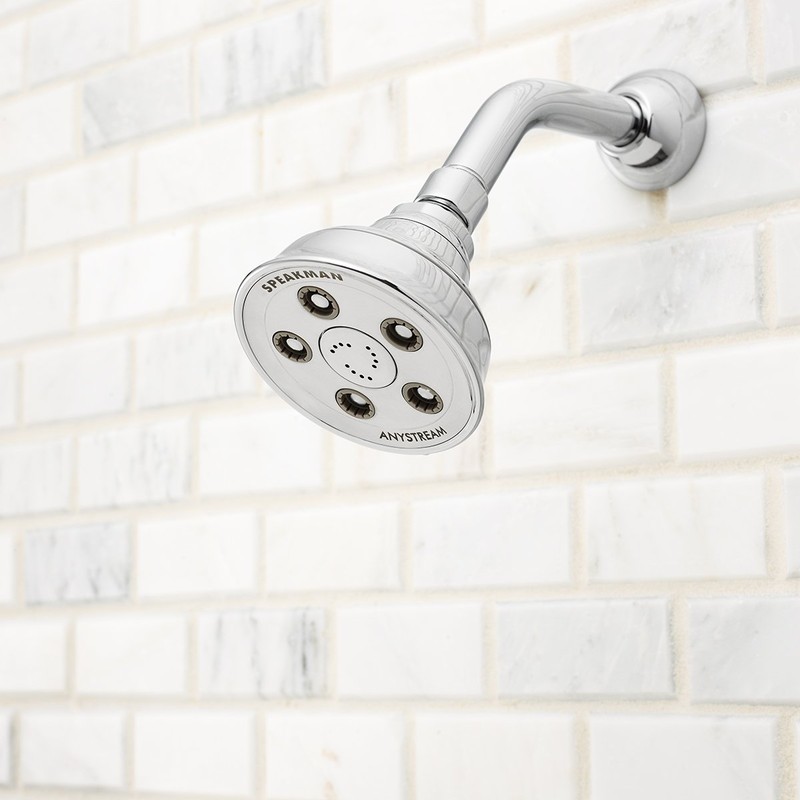 Speakman S-3014-E175 Chrome Shower Head with Self Cleaning Spray Nozzles