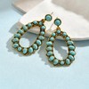 Turquoise Earrings for Women Western Style Gold Turquoise Jewelry Boho