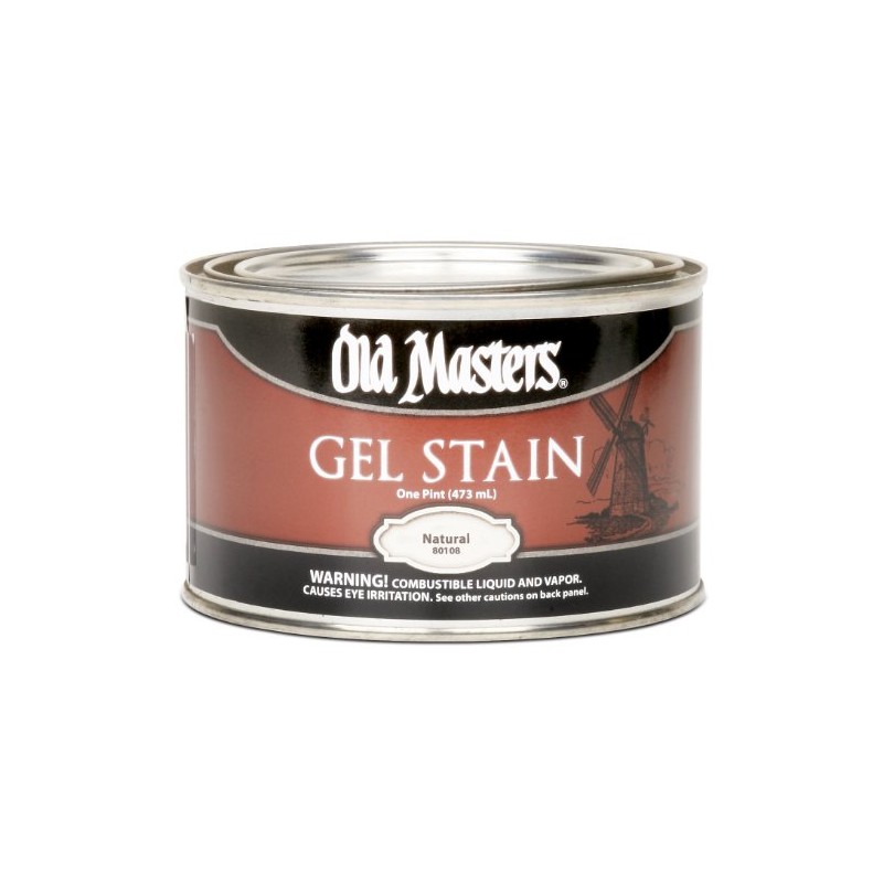 Old Masters 80108 Gel Stain, Natural, 1 Pint