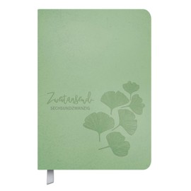 Timer Soft Touch 18 Monate jade 2026/2027: Terminplaner A5 in Lederoptik / Kalendarium von Oktober 2025 bis März 2027, Notizen und Lesezeichenband