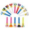 SIRLOMU Pack of 15 Party Flutes Blower Party Whistle Noise-Maker