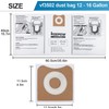3 Pack VF3502 Shop Vac Bags, Compatible with Ridgid Vacuum