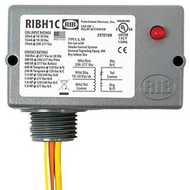 Functional Device H1-C Enclosed Pilot Control Relay 10 Amp SPDT Rib®