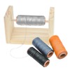 zalati Wooden Spools Holder Beech Thread Rack Organizer for Macrame