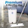 X3 Mop XL Replacement Microfiber Cleaning Pads, 4 Pack of