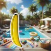 Dozer Inflatable Banana XXL, Inflatable Banana 162 cm, Inflatable Banana