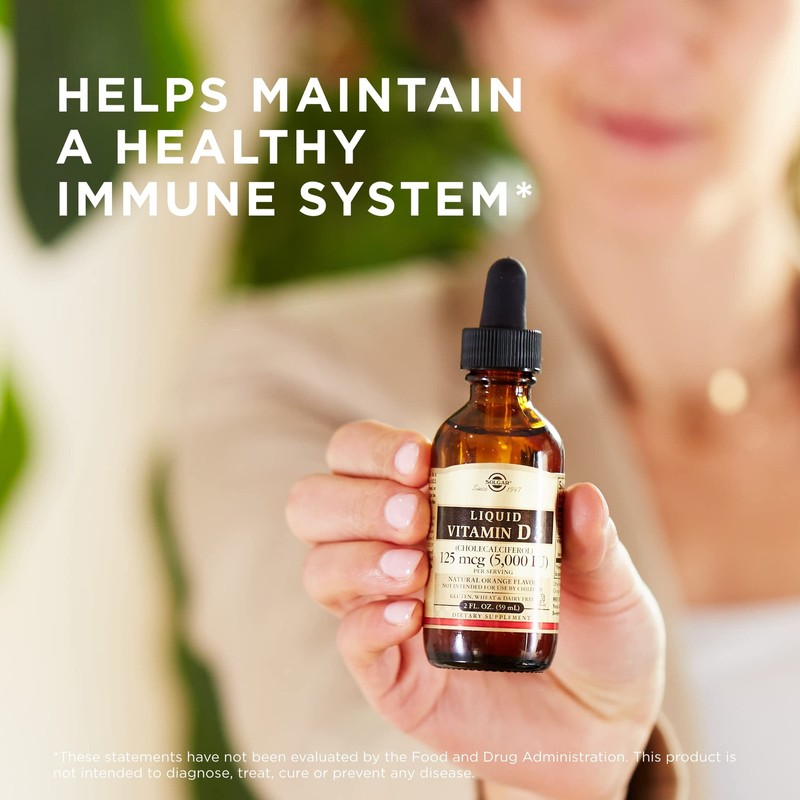 Solgar Liquid Vitamin D3 125 mcg 5000 IU 2 Ounce