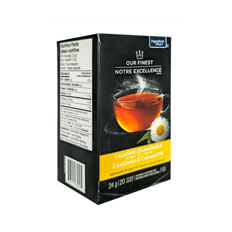 Our Finest Calming Chamomile Herbal Tea, Caffeine Free, 20 Tea