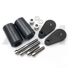 SMT-No Cut Frame Slider Crash Protector Compatible With 2004 2005 Kawasaki Zx10R Zx-10R Carbon [B075VLQHG4]