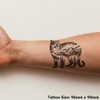 'Mountain Lion Standing' Temporary Tattoo - Water Resistant, Skin-Safe, Non-Toxic