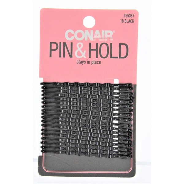 Scunci 55367 Black Styling Essentials??? Bobby Pins 18 Count