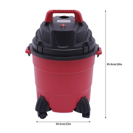 FiueStur 3 in 1 Wet Dry Vacuum Cleaner 4 Gallon Portable with Blower HEPA Filter Quiet 1000W for Garage Car Home Workshop Red/Black