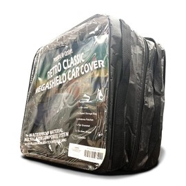 CarsCover Retro Classic Megashield Car Cover Heavy Duty All Weatherproof Waterproof Automobiles Indoor Outdoor Snow Rain Dust UV Protection Full Auto Vehicle Covers (Fit up to 215 inch length)