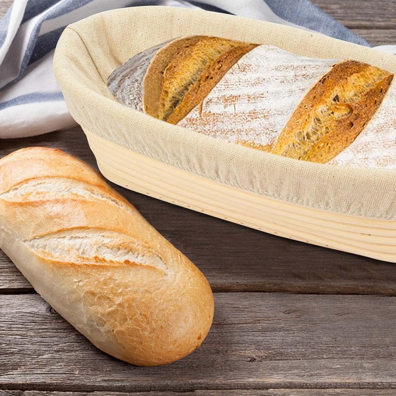 30cm/12 inch Oval Long Banneton Brotform Bread Dough Proofing Rising