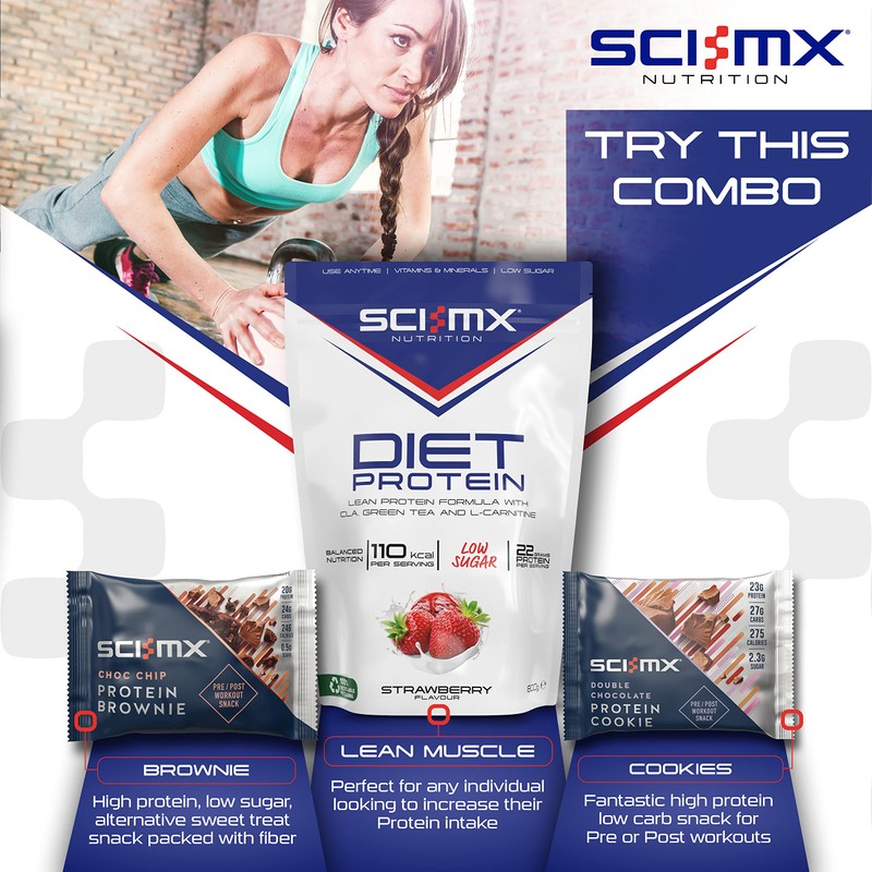 SCI-MX Diet Protein, High Protein, Low Sugar, Low Fat Lean
