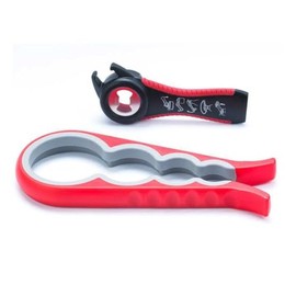 Pack of 2 Bottle Openers for Seniors, Can Opener with Cap, 5-in-1 Lid Opener Screw Jars & 4-in-1 Jar Opener Screw Cap Opener, Twist Cap Opener Aid Weak Hands Arthritis