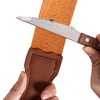 Leather Razor Strop Strap for Straight Razors, Knives & Chisels,