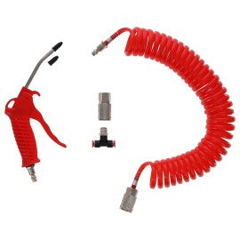 TruckSpec RP45560 H.D. Truck Air Duster Blow Gun Kit / 16ft Long Coil Hose