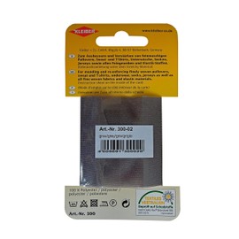 Kleiber + Co.GmbH Stretchy Aufbügel-Flicken, 100% Polyester, grau, 40 x 6 x 0,05 cm, 2