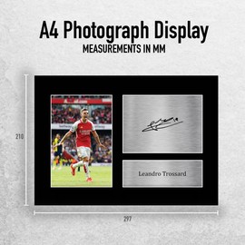 HWC Trading A4 Leandro Trossard Arsenal Gifts Printed Signed Autograph Picture for Football Fans and Supporters - A4