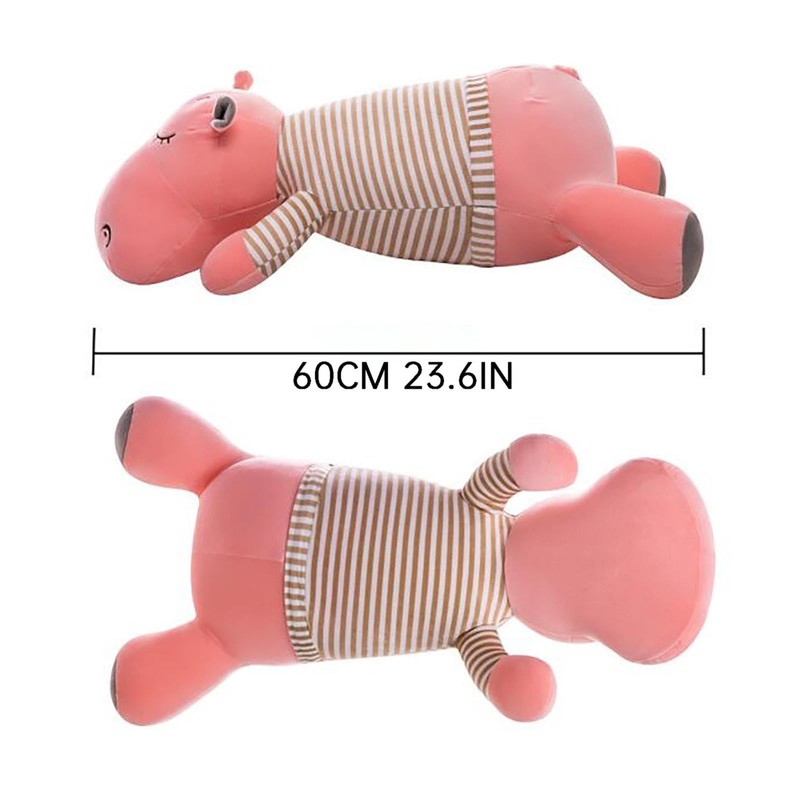 QUINTRA Two-in-one Cartoon Animal Pillow with Built-in Blanket, Dual Use