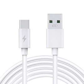 SapplySource 3.3ft White 5A Fast USB-C Type-C Charger Charging Cable Cord for Oppo A11 K5 K3 A5 Reno2 Reno Z/Reno Ace Power Data Sync Cable Lead