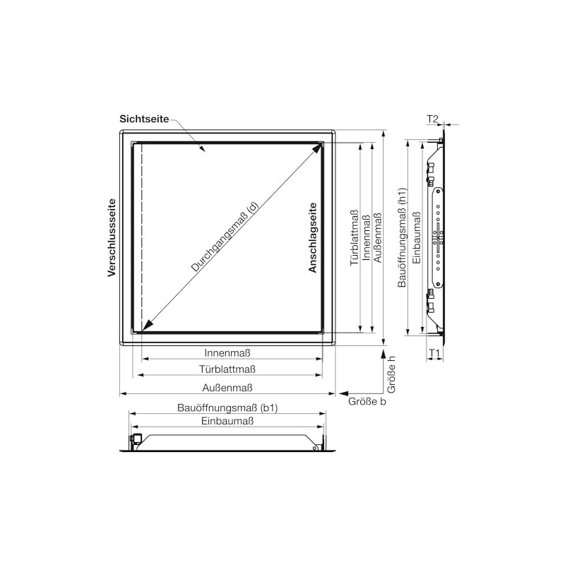 Upmann Softline Inspection Door