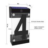 XINDEW Solar House Numbers for Outside, 3D Acrylic Number Colorful