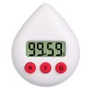 Water Drop Shaped Shower Timer, Portable Digital Countdown Timer with