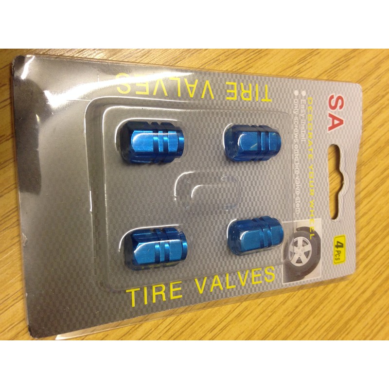 Tyre Valve Dust Caps For Car Motorcycle Van Bike Wheels