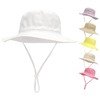 QIYIENDIAN Baby Sun Hat Wide Brim Beach Bucket Hat for