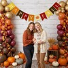 Adurself Happy Fall Burlap Banner with Pumpkin, Pre-Strung Faux Burlap