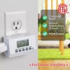 Clear Power CP Grounded Outlet EZ Digital Timer & 2