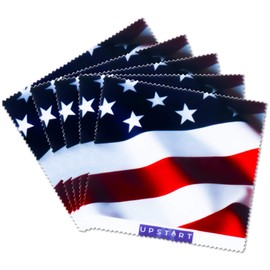 Clearly American by Upstart USA Microfiber Cleaning Wipes, Dust-Free, Non-Scratch Cloth Safe for Cleaning Glasses, Screens and Glass, 100% Microfiber Fabric