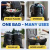 Plastic Prince 64-65 Gallon Trash Bags Heavy Duty with Flap