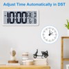 Xflyee Bluetooth Time Sync Digital Wall Clock Battery Operated with