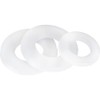 M10 Nylon Flat Washer, White Nylon Flat Washer, Pack of