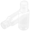 MOUYAT 110PCS 30ml Transparent Flip Cap Bottles, Empty Clear Travel