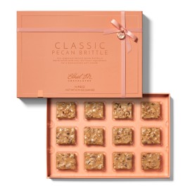 Ethel M Chocolates - Classic Pecan Brittle Collection, with Luxury Gift Box, A total of 12 Sumptuous and Tantalizing Gourmet Brittle Pieces