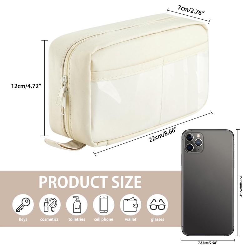 Pencil Case Large Capacity with 5 Compartments Bag Pencil Pouch