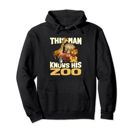 This Man Knows His Zoo - Animals Zookeeper Zoologist Pullover Hoodie