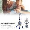2pcs Blue Eye Owl Ornament Good Luck Attract Wealth Fashionable