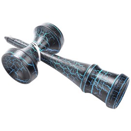 jingfei Wooden Toy Outdoor Sports Kendama Toy Children and Adults Outdoor Sports Crack Beech Wood Colorful Design Black and Blue