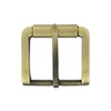 Ohio Travel Bag Roller Buckle, 1-1/2 Inch, Antique Brass Finish,