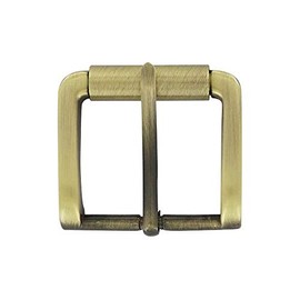 Ohio Travel Bag Roller Buckle, 1-1/2 Inch, Antique Brass Finish, Zinc Alloy, C-2096-ANTB