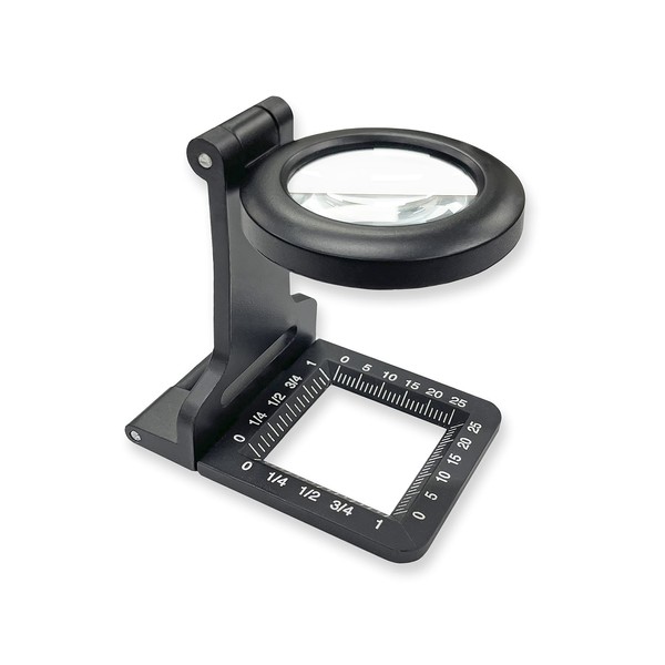 Carson Metal Linen Test Magnifier 5x Power 30mm Glass Lens (LT-80)