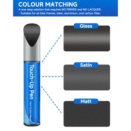 Gunmetal Black Matte(#252525) Bike Touch Up Paint Compatible with Giant Exact Match Bike Paint for Scratched or Chipped Bike Frames