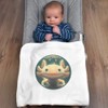 Azeeda 'Smiling Axolotl' Cotton Baby Blanket/Shawl (BY00039769)
